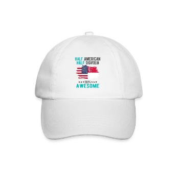 Moitié américain moitié singapourien - Casquette classique - blanc/blanc - Devant