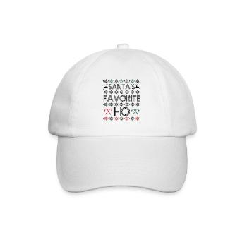 Santa's favorite ho - Casquette classique - blanc/blanc - Devant