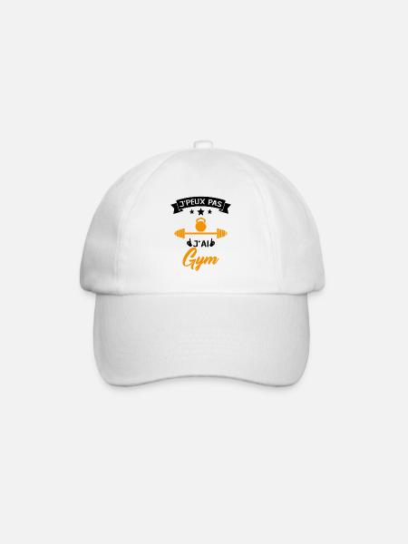 Je Peux Pas J'ai Gym Muscu Cadeau - Casquette classique - blanc/blanc