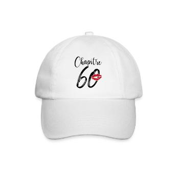 Chapitre 60 Ans Anniversaire Humour Cadeau - Casquette classique - blanc/blanc - Devant
