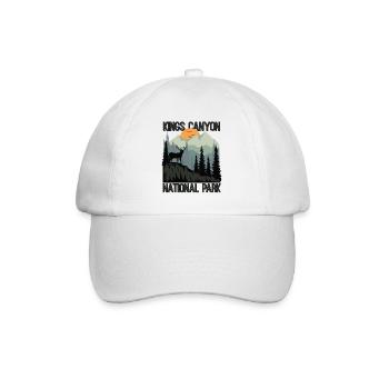 Kings Canyon National Park Mountains Deer - Baseball Cap - white/white - Front