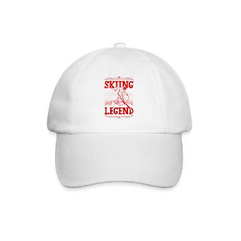 Légende du ski - Casquette classique - blanc/blanc - Devant