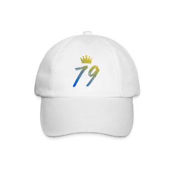 79 Couronne numérique - Casquette classique - blanc/blanc - Devant