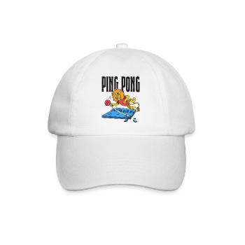 Ping Pong Lion Table Tennis Lion Outfit - Casquette classique - blanc/blanc - Devant