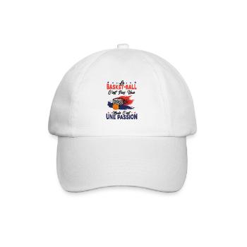 le basket ball Est Une Passion Cadeau - Casquette classique - blanc/blanc - Devant
