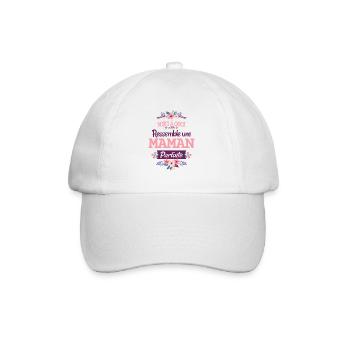 Maman Parfaite Cadeau Rigolo Femme Humour Mère - Casquette classique - blanc/blanc - Devant