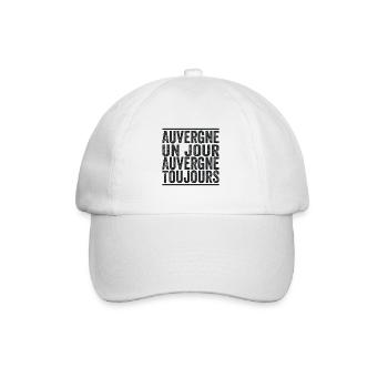 auvergnat un jour auvergnat toujours - Casquette classique - blanc/blanc - Devant