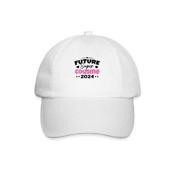 Future Super Cousine 2024 Annonce Grossesse - Casquette classique - blanc/blanc - Devant