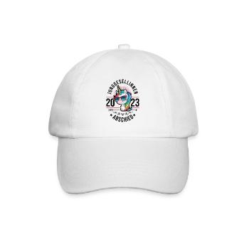 Junggesellinnen Abschied 2023 Einhorn - Baseballkappe - Weiß/Weiß - Vorne