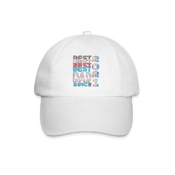Meilleur papa du monde depuis l’anniversaire de la fête des pères 2021 - Casquette classique - blanc/blanc - Devant