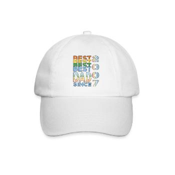 Best dad in the world since 2007 Father's Day birthday - Baseball Cap - white/white - Front