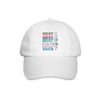 Meilleur papa du monde depuis 1987 Fête des Pères - Casquette classique - blanc/blanc - Devant