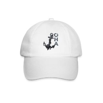 Oha Anker Norddeutsche Panikattacke - Baseballkappe - Weiß/Weiß - Vorne