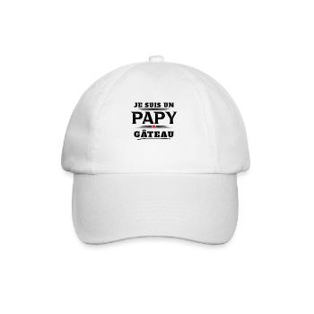 Homme Un Papy Gâteau Pâtisserie Humour Cadeau Noël - Casquette classique - blanc/blanc - Devant