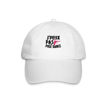 Je Peux Pas J'ai Pole Dance - Casquette classique - blanc/blanc - Devant