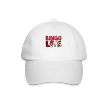 Bingo Liebe Büffel Plaid Gnom Bingo - Baseballkappe - Weiß/Weiß - Vorne