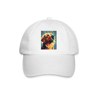 Labrador Dogs Maman et Labfather Papa Golden - Casquette classique - blanc/blanc - Devant