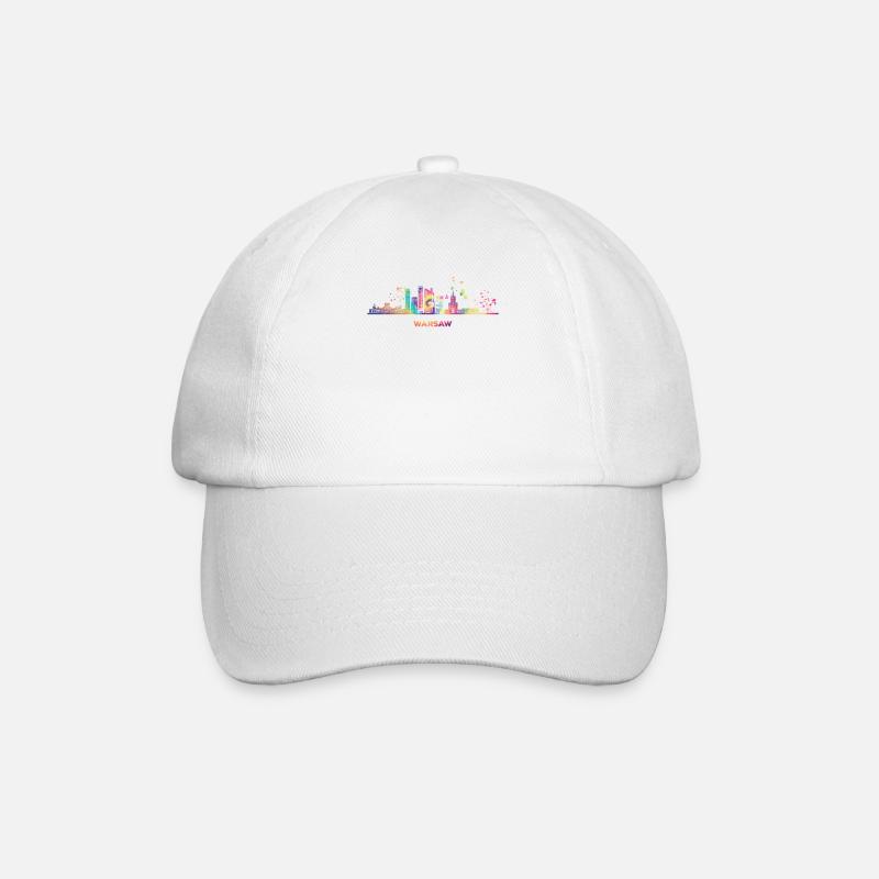 Varsovie Skyline Varsovie - Casquette classique - blanc/blanc
