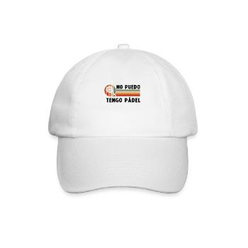 I Can't Have Vintage Padel Padel Racket - Baseball Cap - white/white - Front