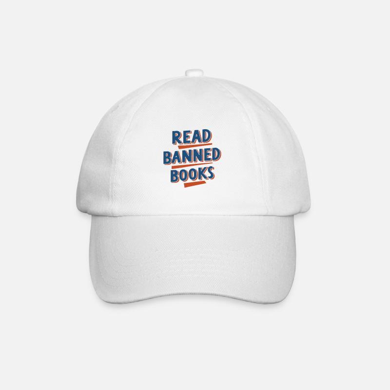Verbotene Bücher lesen - Baseballkappe - Weiß/Weiß