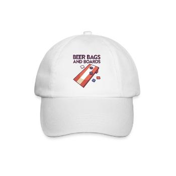 Jeu de Cornhole Tenue de trou de maïs avec Cornhole - Casquette classique - blanc/blanc - Devant