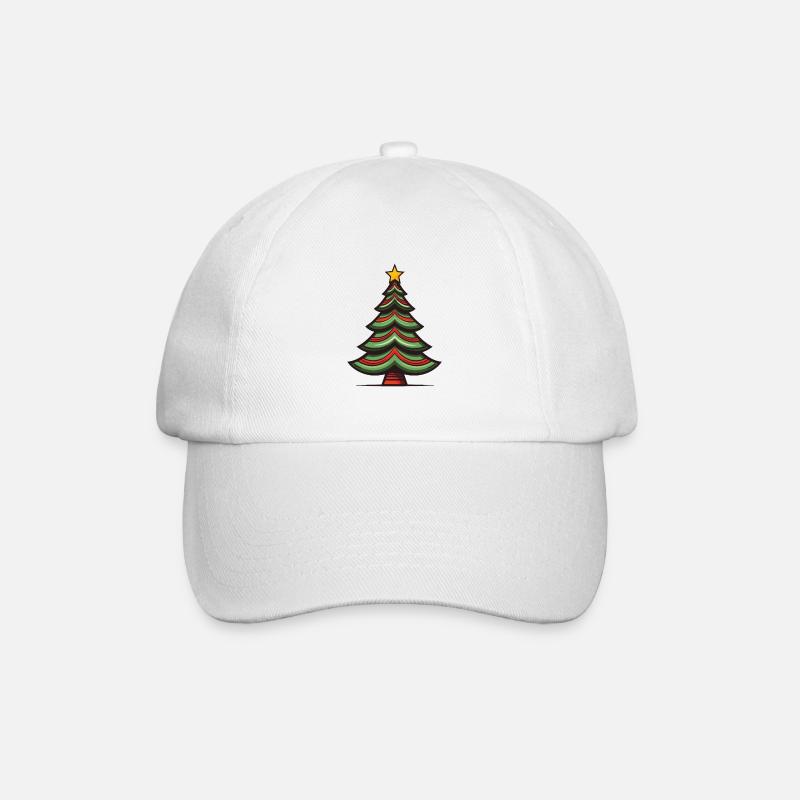 Tannenbaum Weihnachten - Baseballkappe - Weiß/Weiß