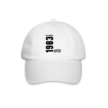 Anniversaire homme femme I Décembre 1983 - Casquette classique - blanc/blanc - Devant