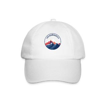 Höhenrausch - Bergmotiv - Baseballkappe - Weiß/Weiß - Vorne
