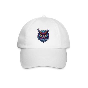 Portrait de hibou - Casquette classique - blanc/blanc - Devant