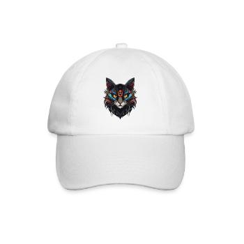 Tête de chat - Casquette classique - blanc/blanc - Devant