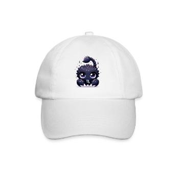 Signe astrologique d’anniversaire artistique unique du zodiaque scorpion - Casquette classique - blanc/blanc - Devant
