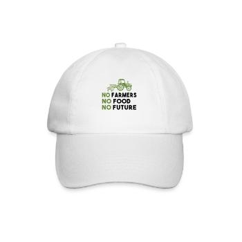Démo de l’agriculteur Pas d’agriculteurs Pas de nourriture Pas d’avenir Agriculteur - Casquette classique - blanc/blanc - Devant