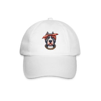 Pitbull Der Gangster - Baseballkappe - Weiß/Weiß - Vorne