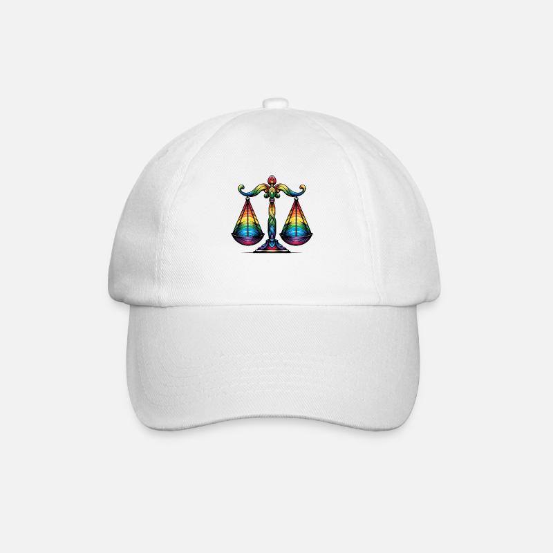 Conception d’astrologie de signe astrologique du zodiaque Balance - Casquette classique - blanc/blanc