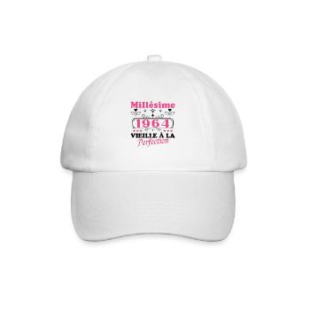 Woman Vintage 1964 Gift Birthday Humor - Baseball Cap - white/white - Front