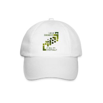 Engineer Ingenieur - Baseball Cap - white/white - Front