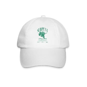 Green Tree Python Modern Reptile Keeper Streetwear - Baseball Cap - white/white - Front