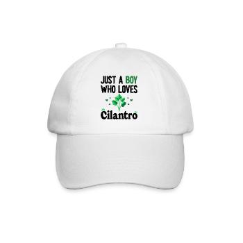 Humor Man Boy Who Loves Cilantro - Baseball Cap - white/white - Front