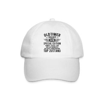 Vintage 1959 Geburtstagsgeschenk 1959 Baujahr - Baseballkappe - Weiß/Weiß - Vorne