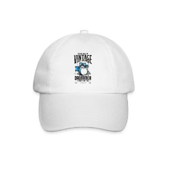 I'm Not Old I'm Vintage Retro 2003 Drummer - Baseball Cap - white/white - Front