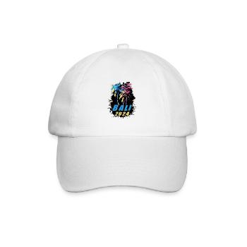Bali 2024 Holiday Palm Trees Colorful - Baseball Cap - white/white - Front