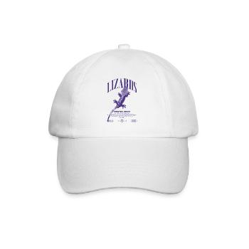 Gecko à crête Streetwear gardien de lézard - Casquette classique - blanc/blanc - Devant