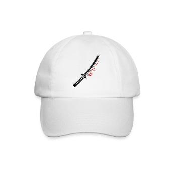 Icône d’épée de samouraï - Casquette classique - blanc/blanc - Devant