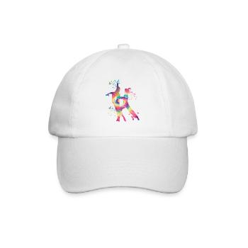 Latin Dancing Couple Watercolor Dancer - Baseball Cap - white/white - Front