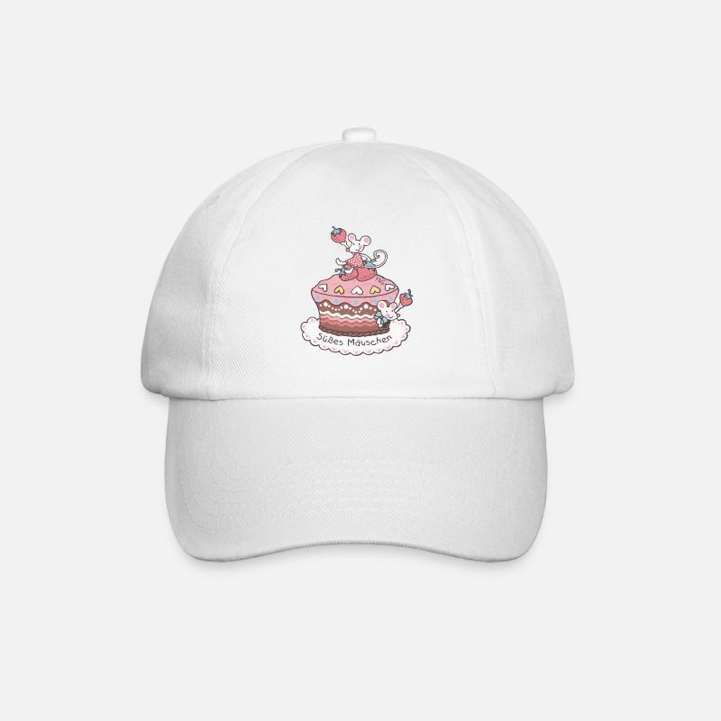 Süßes Mäuschen - Baseballkappe - Weiß/Weiß