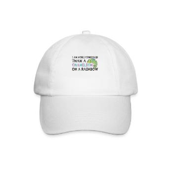 I'm more confused than a chameleon - Baseball Cap - white/white - Front
