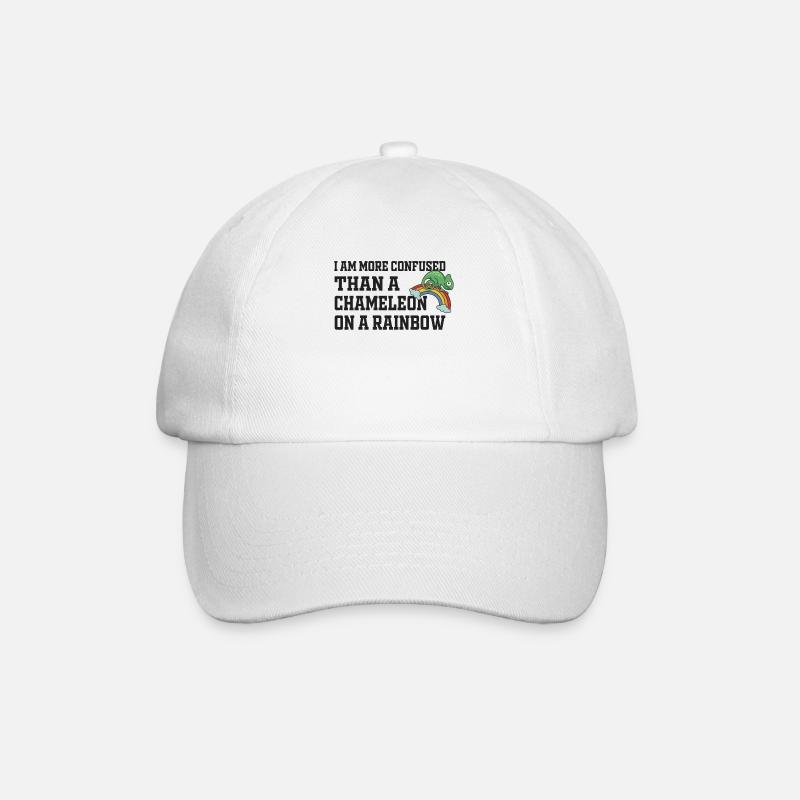 Ich Bin Verwirrter Als Ein Chamäleon - Baseballkappe - Weiß/Weiß