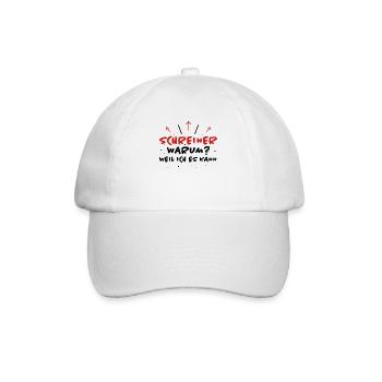 Schreiner Spruch Beruf Lustiges Schreiner Geschenk - Baseballkappe - Weiß/Weiß - Vorne