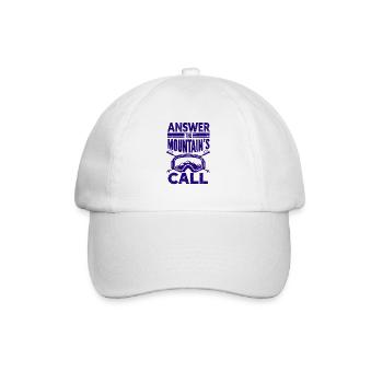 Skiing Snowboard Mountains Holiday Snow Freestyle - Baseball Cap - white/white - Front