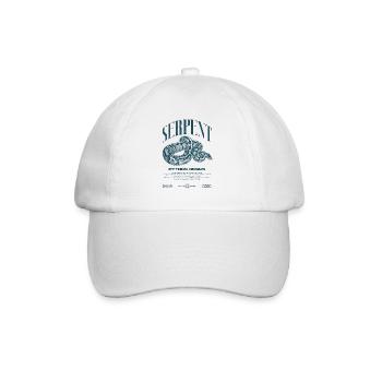 Ball Python Modern Reptile Keeper Streetwear - Baseball Cap - white/white - Front